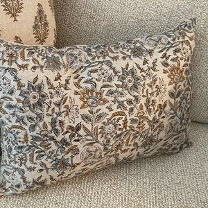 Floral lumbar pillow cover NEW with packaging.